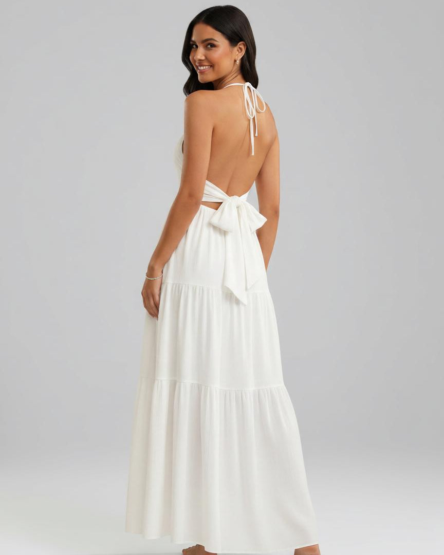 Verano Muse™ Essential Tank Maxi Dress - Sleeveless A-Line Beach Vacation Dress | Minimalist Loose-Fit