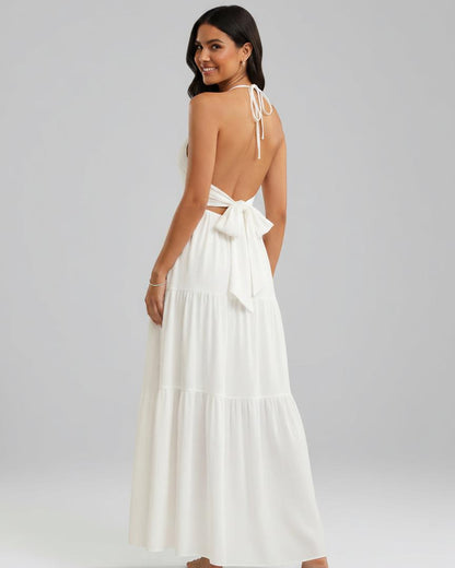Verano Muse™ Essential Tank Maxi Dress - Sleeveless A-Line Beach Vacation Dress | Minimalist Loose-Fit