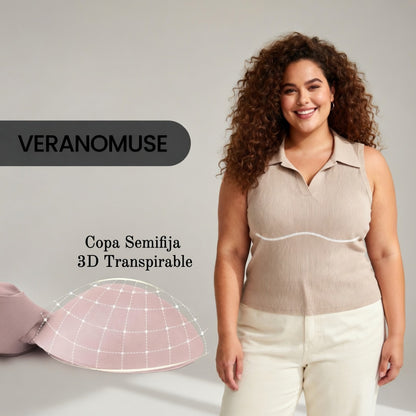 Verano Muse™ Jelly Soft support style Bra With Leopard-print Lingerie