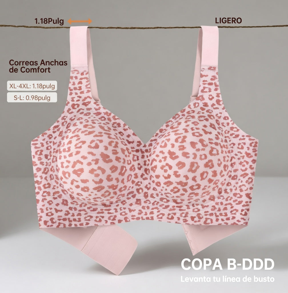 Verano Muse™ Jelly Soft support style Bra With Leopard-print Lingerie